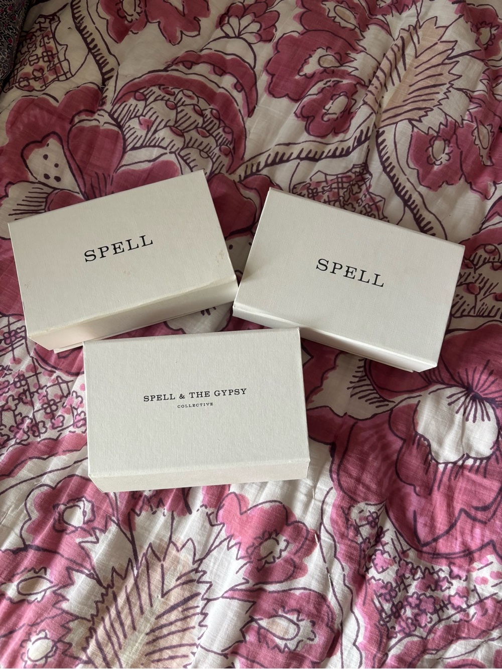 Spell White Branded Jewelry Box Set of 3